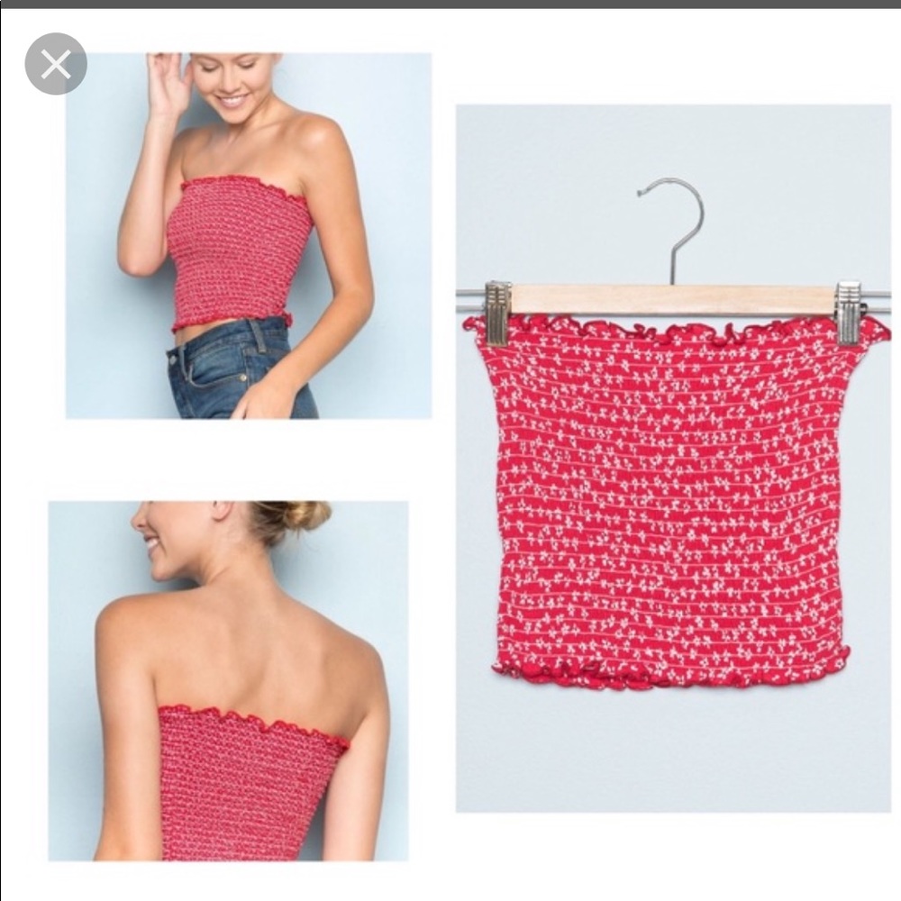 Brandy Melville red Cleo top RARE